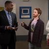 DADS: When Eli's (Seth Green, C) comic books are stolen, he and Veronica (Brenda Song, R) file a report with Detective Swan (guest star Ernie Hudson) in the &quot;Comic Book Issues&quot; episode of DADS airing Tuesday, Nov. 26 (8:00-8:30 PM ET/PT) on FOX. &#xa9;2013 Fox Broadcasting Co. Cr: Jennifer Clasen/FOX