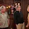 DADS: David (Peter Riegert, L) and Crawford (Martin Mull, second from L) meet their foster home roommate in the &quot;Dad Abuse&quot; episode of DADS airing Tuesday, Nov. 26 (8:00-8:30 PM ET/PT) on FOX. Also pictured: guest star Sandy Martin (second from R). &#xa9;2013 Fox Broadcasting Co. Cr: Jennifer Clasen/FOX