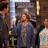 DADS: An investor (guest star John Ducey, L) offers Eli (Seth Green, C) and Warner lots of money for their new video game in the &quot;Bully Gene&quot; episode of DADS airing Tuesday, Jan. 21 (8:00-8:30 PM ET/PT) on FOX. Also pictured: Tonita Castro. &#xa9;2014 Fox Broadcasting Co. Cr: Jennifer Clasen/FOX