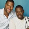 BROTHERS: When retired NFL star Mike Trainor (Michael Strahan, L) returns to his hometown, he picks up where he left off with his brother Chill (Daryl Chill Mitchell, R) in the new FOX comedy BROTHERS debuting with a special one-hour series premiere Friday, Sept. 25 (8:00-9:00 PM ET/PT) on FOX. &#xa9;2009 Fox Broadcasting Co. Cr:  Michael Lavine/FOX