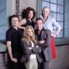 (L-R) Callum Blue as Mason, Ellen Muth as George Lass, Jasmine Guy as Roxy, Mandy Patinkin as Rube and Laura Harris as Daisy.
Photo: Kharen Hill/Showtime 
Photo ID: dlm_0669