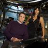 KNIGHT RIDER (2008) -- Pictured: (l-r) Paul Campbell as Billy Morgan, Smith Cho as Zoe Chae -- NBC Photo: Mitchell Haaseth