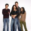 "Living With Fran"
Image # LWF-G2058
Pictured (l-r):  Ben Feldman as Josh Reeves, Fran Drescher as Fran Reeves, Ryan McPartlin as Riley Martin, Misti Traya as Allison Reeves
Credit:  © The WB / Kwaku Alston