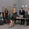 Pepper Dennis
Image: PD06-F31B-61
Pictured (left to right): Rider Strong as Chick Dirka, Lindsay Price as Kimmy Kim, Rebecca Romijn as Pepper Dennis, Josh Hopkins as Charlie Babcock, Brooke Burns as Kathy Dinkle
Photo Credit: ©The WB/ Gavin Bond
