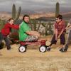 SONS OF TUCSON: Ron Snuffkin (Tyler Labine, second from L), a charming but wayward schemer, becomes a dad-for-hire when three brothers (L-R: Benjamin Stockham, Frank Dolce and Matthew Levy) find themselves in need of a father in the new comedy SONS OF TUCSON premiering Sunday, March 14 (9:30-10:00 PM ET/PT) on FOX. &#xa9;2009 Fox Broadcasting Co. CR: Miranda Penn Turin/FOX