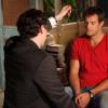 THE FINDER:  Walter (Geoff Stults, R) is hypnotized by Dr. Lance Sweets (guest star John Francis Daley of BONES, L) in the &quot;Bullets&quot; episode of THE FINDER, airing Thursday, Jan. 19 (9:00-10:00 PM ET/PT) on FOX.  &#xa9;2011 Fox Broadcasting Co.  Cr:  Jordin Althaus/FOX