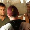 THE FINDER:  Walter (Geoff Stults, L) and Leo (Michael Clarke Duncan, R) question a professional baseball player in their search for stolen sports memorabilia in the &quot;Swing and a Miss&quot; episode of THE FINDER airing Thursday, Feb. 2 (9:00-10:00 PM ET/PT) on FOX.  &#xa9;2012 Fox Broadcasting Co.  Cr: Jennifer Clasen/FOX