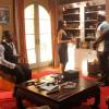 THE FINDER:  Music mogul Big Glade (guest star Curtis &quot;50 Cent&quot; Jackson, L) and his lawyer (guest star Salli Richardson-Whitfield, second from L) meet with Walter (Geoff Stults, R) and Leo (Michael Clarke Duncan, second from R) in the &quot;Life After Death&quot; episode of THE FINDER airing Thursday, Feb. 9 (9:00-10:00 PM ET/PT) on FOX.  &#xa9;2012 Fox Broadcasting Co.  Cr:  Jordin Althaus/FOX