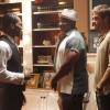 THE FINDER:  Music mogul Big Glade (guest star Curtis &quot;50 Cent&quot; Jackson, L) meets with Walter (Geoff Stults, R) and Leo (Michael Clarke Duncan, C) in the &quot;Life After Death&quot; episode of THE FINDER airing Thursday, Feb. 9 (9:00-10:00 PM ET/PT) on FOX.  &#xa9;2012 Fox Broadcasting Co.  Cr:  Jordin Althaus/FOX