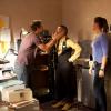 THE FINDER:  Walter (Geoff Stults, L) and Isabel (Mercedes Mas&#xf6;hn, R) uncover a counterfeit money ring at a casino in the &quot;The Great Escape&quot; episode of THE FINDER airing Thursday, Feb. 9 (9:00-10:00 PM ET/PT) on FOX.  Also pictured:  Guest-star Wilson Cruz (C).  &#xa9;2012 Fox Broadcasting Co.  Cr:  Jennifer Clasen/FOX