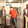 THE FINDER:  Walter (Geoff Stults, C) and Leo (Michael Clarke Duncan, R) work with Secret Service Agent Judy Green (guest star Ever Carradine, L) to help uncover a counterfeit money ring in the &quot;The Great Escape&quot; episode of THE FINDER airing Thursday, Feb. 9 (9:00-10:00 PM ET/PT) on FOX.  &#xa9;2012 Fox Broadcasting Co.  Cr:  Jennifer Clasen/FOX