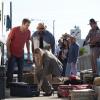 THE FINDER:  Walter (Geoff Stults, L) and Leo (Michael Clarke Duncan, R) work with Secret Service Agent Judy Green (guest star Ever Carradine, C) to help uncover a counterfeit money ring in the &quot;The Great Escape&quot; episode of THE FINDER airing Thursday, Feb. 9 (9:00-10:00 PM ET/PT) on FOX.  &#xa9;2012 Fox Broadcasting Co.  Cr:  Jennifer Clasen/FOX
