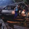 THE FINDER:  Walter (Geoff Stults, R) and Isabel (Mercedes Mas&#xf6;hn, second from L) rescue two high school students (guest stars Juliette Goglia, L and Jamilla Allen-Carter, second from R) when their car is wrecked during a severe hurricane in the &quot;Eye of the Storm&quot; episode of THE FINDER airing Thursday, March 8 (9:00-10:00 PM ET/PT) on FOX.  &#xa9;2012 Fox Broadcasting Co.  Cr:  Jordin Althaus/FOX