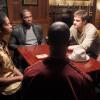 THE FINDER:  Walter (Geoff Stults, second from R) and Leo (Michael Clarke Duncan, R) have new information for Big Glade (guest star Curtis &quot;50 Cent&quot; Jackson, second from L) and the family of a late rapper whose unreleased music has been leaked in the &quot;Life After Death&quot; episode of THE FINDER airing Friday, April 6 (8:00-9:00 PM ET/PT) on FOX.  Also pictured:  Guest star Adina Porter (L).  &#xa9;2012 Fox Broadcasting Co.  Cr:  Jordin Althaus/FOX