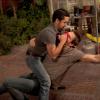 THE FINDER:  Walter (Geoff Stults, R) is attacked during his investigation of mysterious events at a racetrack in the &quot;The Inheritance&quot; episode of THE FINDER airing Friday, March 27 (8:00-9:00 PM ET/PT) on FOX.  &#xa9;2012 Fox Broadcasting Co.  Cr:  Jennifer Clasen/FOX