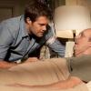 THE FINDER:  Walter (Geoff Stults, L) visits his dying father (guest star John Ashton, R) in the &quot;The Boy with the Bucket&quot; season finale episode of THE FINDER airing Friday, May 11 (8:00-9:00 PM ET/PT) on FOX. &#xa9;2012 Fox Broadcasting Co.  Cr:  Jennifer Clasen/FOX