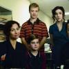 THE RICHES:  L-R: Minnie Driver as Dahlia Malloy, Noel Fisher as Cael Malloy (standing), Aidan Mitchell as Sam Malloy, Shannon Woodard as Dehliah Malloy and Eddie Izzard as Wayne Malloy on THE RICHES airing Monday, March 26, on FX.
CR: Prashant Gupta / FX