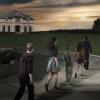 Family Walking to House