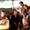 THE RICHES: Clockwise from top: Minnie Driver as Dahlia Malloy, Shannon Woodard as Dehliah Malloy, Noel Fisher as Cael Malloy, Eddie Izzard as Wayne Malloy and Aidan Mitchell as Sam Malloy. CR: Michael Yarish / FX
