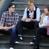 TRAFFIC LIGHT: Adam (Nelson Franklin, L), Ethan (Kris Marshall, C) and Mike (David Denman, R) discuss Mike's new dilemna in the "Where The Heart Is" episode of TRAFFIC LIGHT airing Tuesday, May 3 (9:31-10:00 PM ET/PT) on FOX. © 2011 Fox