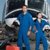 TRAUMA -- Pictured: (l-r) Cliff Curtis as "Rabbit", Aimee Garcia as Marisa -- NBC Photo: Mitchell Haaseth