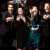 WILL & GRACE -- NBC Series -- Pictured: (l-r) Eric McCormack as Will Truman, Megan Mullally as Karen Walker, Debra Messing as Grace Adler, Sean Hayes as Jack McFarland -- NBC Photo: George Lange