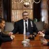 "Fog of War" -- Danny and Baez work with Texas Ranger Waylon Gates (Lyle Lovett) when they are put on a case to find the Lone Star Killer. Also, after Eddie\'s partner, Officer James Addison (Justin Cunningham), mistakenly shoots an undercover cop, internal affairs accuses Jamie of not supervising properly, and Frank speaks with Officer Addison about why he shouldn\'t turn in his shield, on BLUE BLOODS, Friday, Feb. 14 (10:00-11:00 PM, ET/PT) on the CBS Television Network. Pictured: Will Estes as Jamie Reagan, Tom Selleck as Frank Reagan, Len Cariou as Henry Reagan, Donnie Wahlberg as Danny Reagan . Photo: John Paul Filo/CBS  ©2020 CBS Broadcasting Inc. All Rights Reserved.