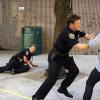 "Partners" -- As Danny and Baez escort confiscated drugs to a remote location for incineration, their convoy is attacked and Baez is seriously injured, leaving Danny to track down the drug cartel responsible. Meanwhile, Frank must carefully navigate personal and political waters when an exemplary lieutenant\'s actions cause controversy for the NYPD, on the fifth season premiere of BLUE BLOODS, Friday, Sept. 26 (10:00-11:00 PM, ET/PT) on the CBS Television Network.  Pictured: Will Estes as Jamie Reagan, Vanessa Ray as Eddie Janko.  Photo: Jeffrey R. Staab /CBS ÃÂ©2014 CBS Broadcasting Inc. All Rights Reserved