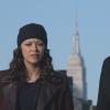 "The Poor Door" -- Danny and Baez investigate a murder of a lower income resident in a luxury building where 20 percent of the units are made affordable for lower income housing.  Also, Frank takes issue with a detective friend of Gormley\'s who takes advantage of his position with legal loopholes, on BLUE BLOODS, Friday, Feb. 6 (10:00-11:00 PM, ET/PT) on the CBS Television Network.    Pictured: Donnie Wahlberg as Danny Reagan, Marisa Ramirez as Det.Maria Baez.Photo: CBS  ÃÂ©2014 CBS Broadcasting Inc. All Rights Reserved.