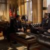 "New Rules" -- When an assassination of someone close to Frank transpires, Frank orders all hands on deck to catch the killer.  Working the case, Danny and Baez go see Mario Hunt ("Method Man"), a well-known member of a deadly gang, in the first of a two-part season finale of BLUE BLOODS, Friday, April 24 (10:00-11:00 PM, ET/PT) on the CBS Television Network. Pictured: Tom Selleck as Frank Reagan, Dennis Haysbert guest stars as NYPD Deputy Chief Donald Kent. Photo: Jeff Neira/CBS  ÃÂ©2014 CBS Broadcasting Inc. All Rights Reserved.