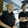 "Absolute Power" -- Danny and Baez investigate a possible serial killer who sends a chilling message to Danny, and Erin toys with the idea of applying for a judgeship. Also, Frank is in a bind when mayoral candidate Katherine Tucker (Mary Stuart Masterson) accuses him of secretly investigating her husband, and Eddie faces her estranged father when he winds up in the hospital, on BLUE BLOODS, Friday, Oct. 2 (10:00-11:00 PM, ET/PT) on the CBS Television Network. Pictured: Vanessa Ray as Eddie Janko, Will Estes as Jamie Reagan. Photo: Timothy Kuratek/CBS ÃÂ©2015 CBS Broadcasting, Inc. All Rights Reserved.
