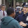 "Rush To Judgment" -- Jamie is placed on restricted assignment after an incident during a street protest,  on BLUE BLOODS, Fridays9 (10:00-11:00 PM, ET/PT) on the CBS Television Network.  Steven Bauer (left) guest stars as Gerry Guerrero. Pictured:  Will Estes as Jamie Reagan.  Photo: Timothy Kuratek/CBS ÃÂ©2015 CBS Broadcasting, Inc. All Rights Reserved