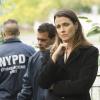 "Hold Outs" -- When a homicide case ends in a hung jury, Erin is forced to take over the case from her colleague, ADA Kelly Blake (Diane Neal), and with the help of DA investigator Anthony Abetemarco (Steve Schirripa), find a missing witness.  Also, Jamie and Eddie go undercover as an elderly couple to catch a gang that is terrorizing a neighborhood, on BLUE BLOODS, Friday, Nov. 20  (10:00-11:00 PM, ET/PT) on the CBS Television Network. Pictured:  Bridget Moynahan as Erin Reagan. Photo: Jeffrey Neira/CBS ÃÂ©2015 CBS Broadcasting Inc. All Rights Reserved.