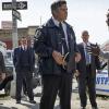 "For the Community" -- Erin and Anthony try to prevent the deportation of a prominent community activist, Coryna Garza (Judy Reyes), who isn\'t a citizen, and Frank must decide if the NYPD will participate in the U.S. Marshals\' high-profile raid of a local gang, on BLUE BLOODS, Friday, Oct. 21 (10:00-11:00 PM, ET/PT) on the CBS Television Network. Pictured: Mike Pniewski,  Tom Selleck, Esai Morales, James Nuciforo, Caleb Mclaughlin. Photo: Jeff Neumann/CBS ÃÂ©2016 CBS Broadcasting Inc. All Rights Reserved.