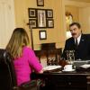 "Cutting Losses" -- Danny contemplates retiring until Erin enlists him to help her with a case involving her ex-husband, Jack (Peter Hermann). Also, Jamie and Eddie go undercover as a couple, and Frank butts heads with the new mayor of New York City, Margaret Dutton (Lorraine Bracco), on the eighth season premiere of BLUE BLOODS, Friday, Sept. 29 (10:00-11:00 PM, ET/PT) on the CBS Television Network.   Pictured:  Lorraine Bracco guest stars as the new Mayor Margaret Dutton, Tom Selleck as Frank Reagan.  Photo: John Paul Filo/CBS  ÃÂ©2017CBS Broadcasting Inc. All Rights Reserved.