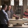 "Ghosts of the Past" -- Frank receives an order from the mayor to attend a parade honoring a man who served time for conspiring in an attack against the police. Also, Danny investigates the return of a teen Selena Moore (Caroline Pluta), who suspiciously disappeared 13 years ago, and Jamie and Eddie try to help a young woman they believe is being exploited by Congressman Thomas (Richard Walters), on BLUE BLOODS, Friday, Oct. 6 (10:00-11:00 PM, ET/PT) on the CBS Television Network. Pictured:  Donnie Wahlberg, Tony Terraciano, Andrew Terraciano.  Photo: David M. Russell/CBS ÃÂ©2017 CBS Broadcasting, Inc. All Rights Reserved