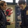 "Disrupted" -- Frank questions whether a run-in with community activists was an accident or a setup. Also, Jamie strives to rely less on Frank\'s input to makes decisions, Erin helps Anthony protect his daughter and ex-wife from a dangerous psychiatric patient, and Danny and his neighbor size each other up when they learn their kids are dating, on BLUE BLOODS, Friday, Jan. 4 (10:00-11:00 PM, ET/PT) on the CBS Television Network. Pictured:  Vanessa Ray, Will Estes.  Photo: Jeff Neumann/CBS  ÃÂ©2018CBS Broadcasting Inc. All Rights Reserved.