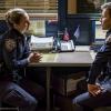"Disrupted" -- Frank questions whether a run-in with community activists was an accident or a setup. Also, Jamie strives to rely less on Frank\'s input to makes decisions, Erin helps Anthony protect his daughter and ex-wife from a dangerous psychiatric patient, and Danny and his neighbor size each other up when they learn their kids are dating, on BLUE BLOODS, Friday, Jan. 4 (10:00-11:00 PM, ET/PT) on the CBS Television Network. Pictured:  Vanessa Ray, Will Estes.  Photo: Jeff Neumann/CBS  ÃÂ©2018CBS Broadcasting Inc. All Rights Reserved.