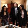 "Past Tense" -- After a woman is murdered in her apartment, Danny and Baez turn to her daughter, Margo (Lyrica Okano), for help, but instead she complicates the investigation. Also, someone from Jamie and Eddie\'s past launches a smear campaign against them, and a mobster shows up in the DA\'s office claiming to be Anthony\'s long-lost brother, on BLUE BLOODS, Friday, March 8 (10:00-11:00 PM, ET/PT) on the CBS Television Network.  Pictured:  Fortuna Gebresellassie, Donnie Wahlberg, Marisa Ramirez  Photo: Patrick Harbron/CBS  ÃÂ©2018CBS Broadcasting Inc. All Rights Reserved.