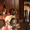 BONES:  Brennan (Emily Deschanel, R) and Booth (David Boreanaz, L) investigate the murder of a controversial conservative radio host in the "The Purging of the Pundit" episode of BONES airing Thursday, Oct. 9 (8:00-9:00 PM ET/PT) on FOX.  ©2014 Fox Broadcasting Co.  Cr:  Patrick McElhenney/FOX