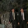 BONES:  Booth (David Boreanaz, R) and FBI Special Agent James Aubrey (John Boyd, L) follow a lead to a farmhouse in a remote location in the "The Lost Love in the Foreign Land" episode of BONES airing Thursday, Nov. 6 (8:00-9:00 PM ET/PT) on FOX.  ©2014 Fox Broadcasting Co.  Cr:  Patrick McElhenney/FOX