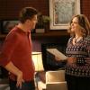 BONES: L-R: David Boreanaz and Emily Deschanel in the Spring premiere "The Death In The Defense" episode of BONES airing Thursday, April 14 (8:00-9:00 PM ET/PT) on FOX.  ©2016 Fox Broadcasting Co.  Cr:  Patrick McElhenney/FOX