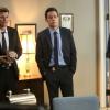 BONES: L-R: David Boreanaz, John Boyd and guest star Josh Duvendeck in the Spring premiere "The Death In The Defense" episode of BONES airing Thursday, April 14 (8:00-9:00 PM ET/PT) on FOX.  ©2016 Fox Broadcasting Co.  Cr:  Patrick McElhenney/FOX