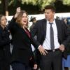 BONES: L-R: Emily Deschanel and David Boreanaz in the "The Murder Of The Meninist" episode of BONES airing Thursday, April 21 (9:00-10:00 PM ET/PT) on FOX.  ©2016 Fox Broadcasting Co.  Cr:  Patrick McElhenney/FOX