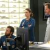 BONES: L-R: TJ Thyne, Emily Deschanel and guest star Brian Klugman in the "The Fight in the Fixer" episode of BONES airing Thursday, May 12 (8:00-9:00 PM ET/PT) on FOX.  ©2016 Fox Broadcasting Co.  Cr:  Patrick McElhenney/FOX