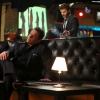 BONES: L-R: Guest star Nick Annunziata, David Boreanaz and Emily Deschanel in the "The Fight in the Fixer" episode of BONES airing Thursday, May 12 (8:00-9:00 PM ET/PT) on FOX.  ©2016 Fox Broadcasting Co.  Cr:  Patrick McElhenney/FOX
