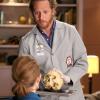 BONES: Guest star  Brian Klugman (R) and Emily Deschanel (L) in the "The Fight in the Fixer" episode of BONES airing Thursday, May 12 (8:00-9:00 PM ET/PT) on FOX.  ©2016 Fox Broadcasting Co.  Cr:  Patrick McElhenney/FOX