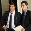 BONES: L-R: David Boreanaz and John Boyd in the "The Strike in the Chord" episode of BONES airing Thursday, May 19 (8:00-9:00 PM ET/PT) on FOX.  ©2016 Fox Broadcasting Co. Cr:  Patrick McElhenney/FOX