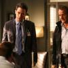 BONES: L-R: David Boreanaz, John Boyd and guest star Sebastian Roche in the "The Jewel In the Crown" episode of BONES airing Thursday, July 14 (8:00-9:00 PM ET/PT) on FOX.  ©2016 Fox Broadcasting Co.  Cr:  Patrick McElhenney/FOX