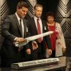 BONES:  (L-R) Booth (David Boreanaz), FBI Special Agent Hayes Flynn (guest star Reed Diamond) and AUSA Caroline Julian (guest star Patricia Belcher) question Christopher Pelant (guest star Andrew Leeds, R) in the Season Eight premiere episode of BONES airing Monday, Sept. 17 (8:00-9:00 PM ET/PT) on FOX.  ©2012 Fox Broadcasting Co.  Cr:  Patrick McElhenney/FOX